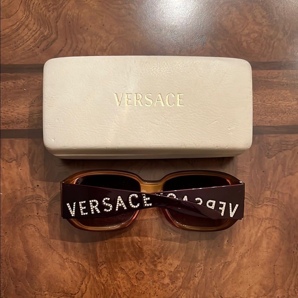 Versace Brown Sunglasses with Classic Design